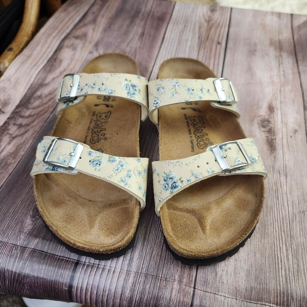 Birki's By Birkenstock Floral Slip-on Sandals Sz 5‎ - Picture 7 of 11